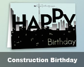 Construction Birthday Cards
